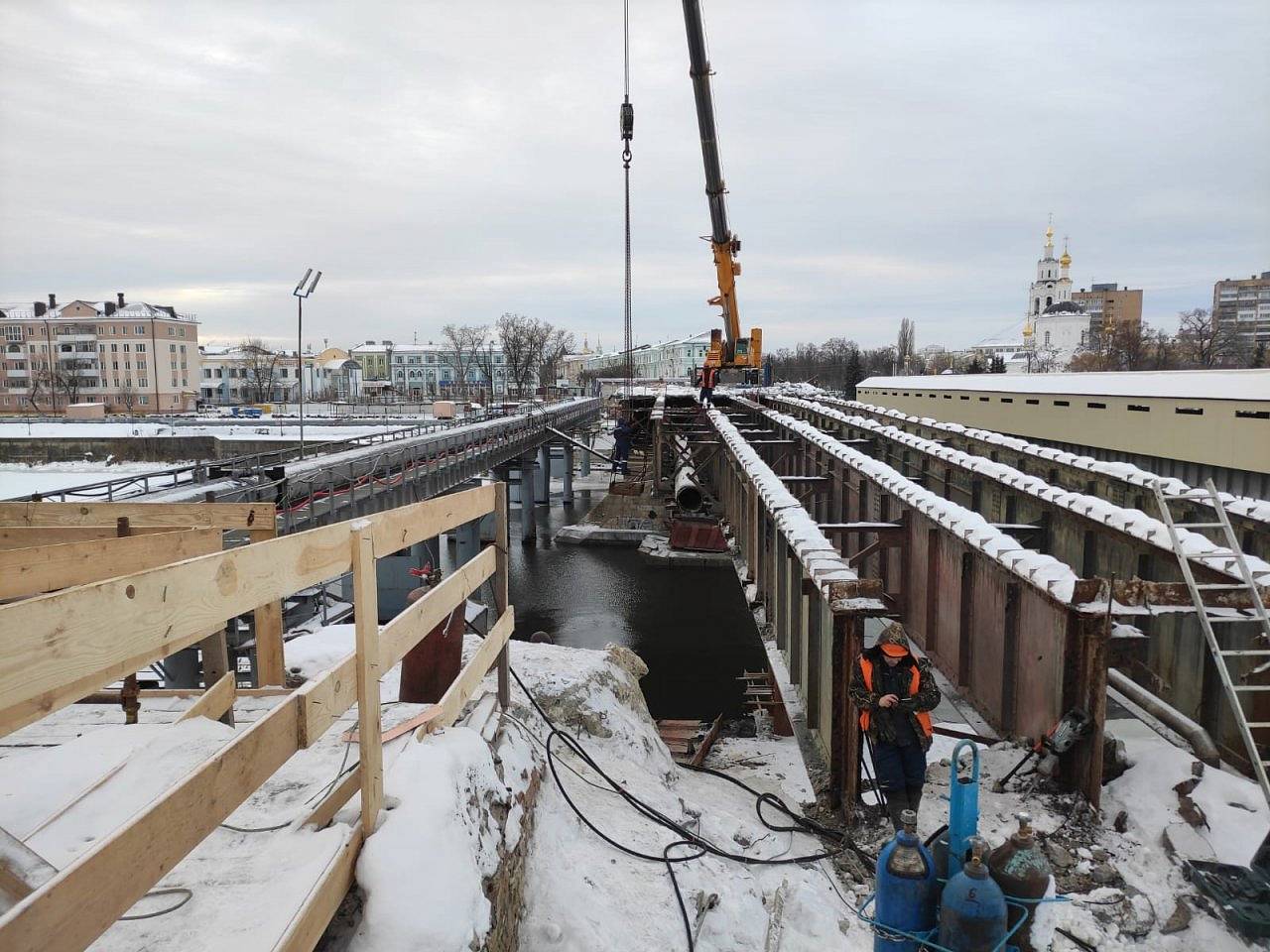 Открытие моста в орле