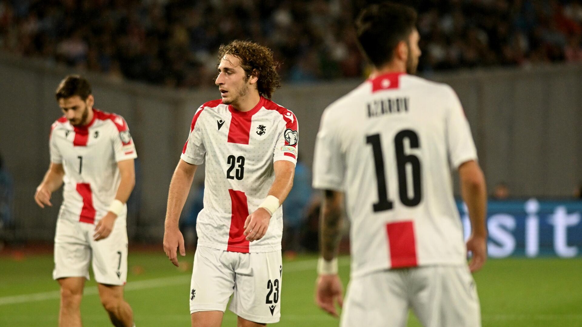 Сборная Грузии по футболу - во время. матча с Испанией - Sputnik Грузия, 1920, 15.10.2025