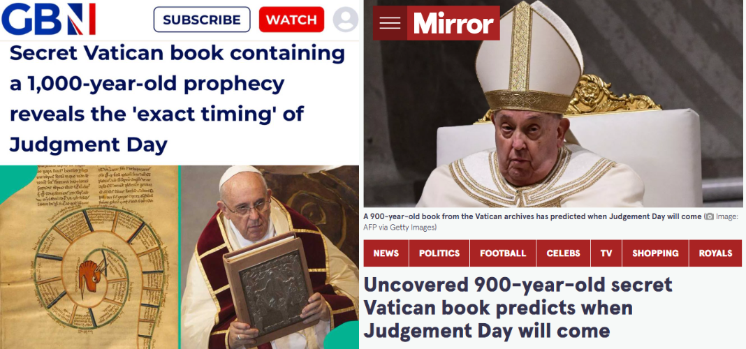 Судный день близко: 900-летняя тайная книга Ватикана указала на приближение конца света | Русская весна