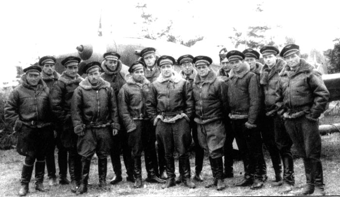 Неизвестный фотограф. Лётчики авиаполка «Нормандия — Неман». 1942