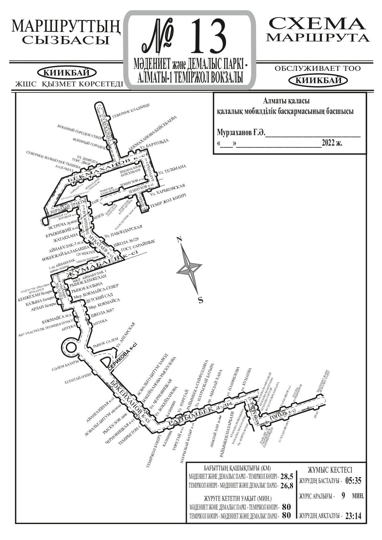 Схема автобусных маршрутов алматы