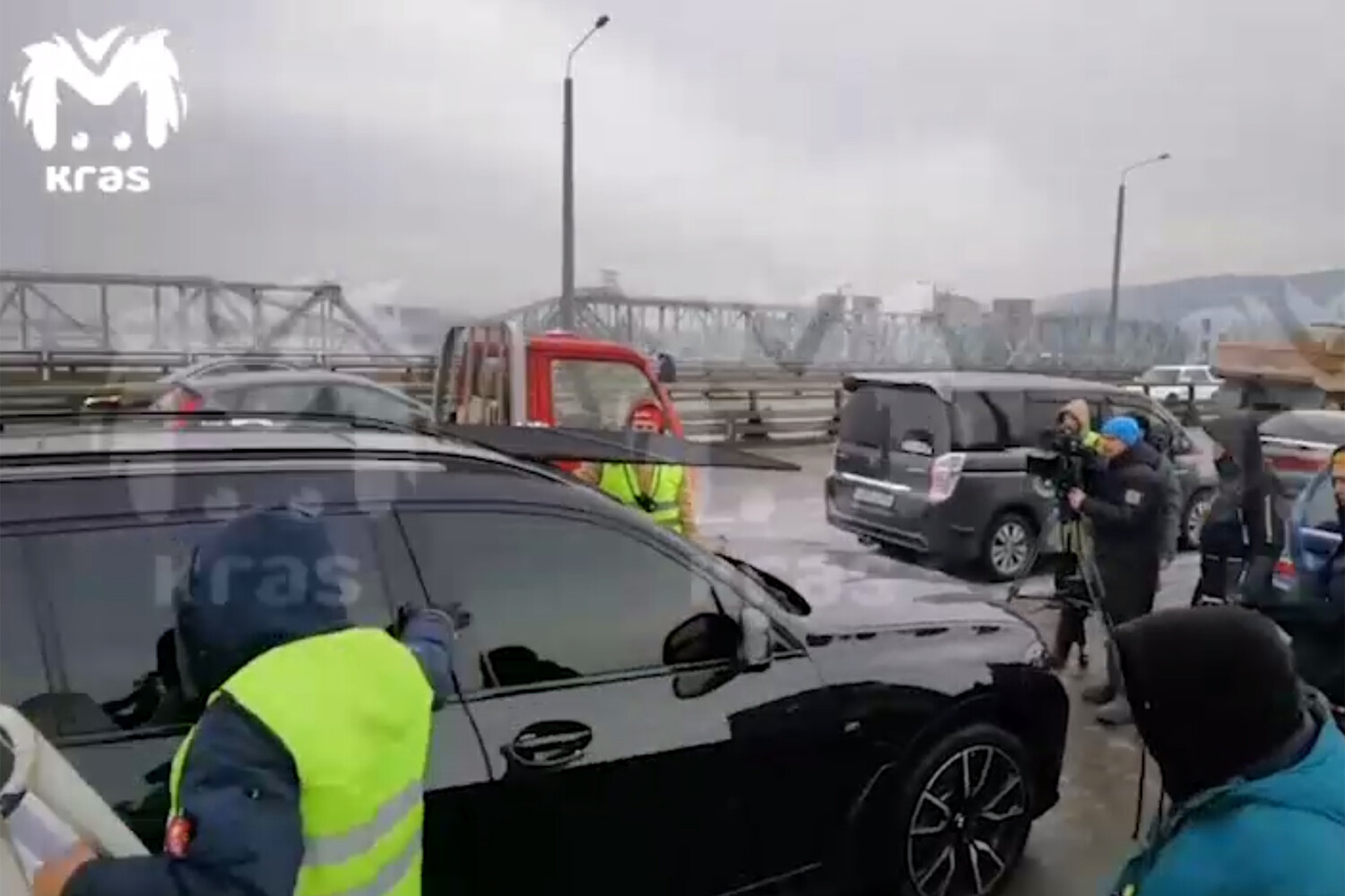 Авария на николаевском мосту красноярск