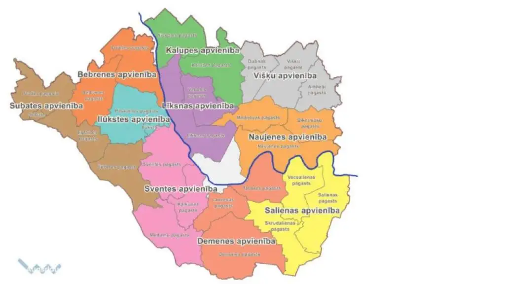 В Аугшдаугавском крае будет создано 10 объединений волостей