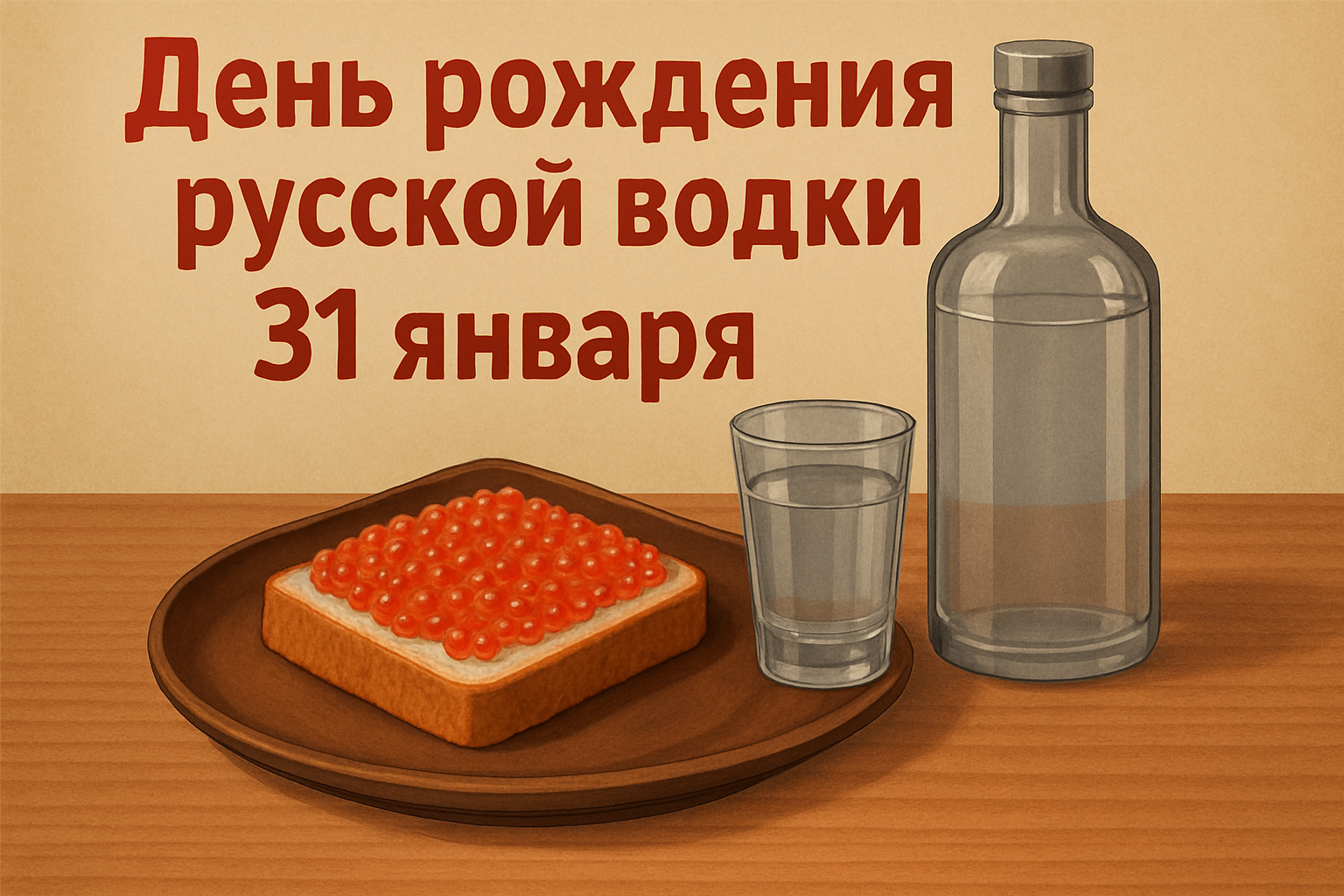 Фото День рождения русской водки-2026: открытки и картинки к празднику 8