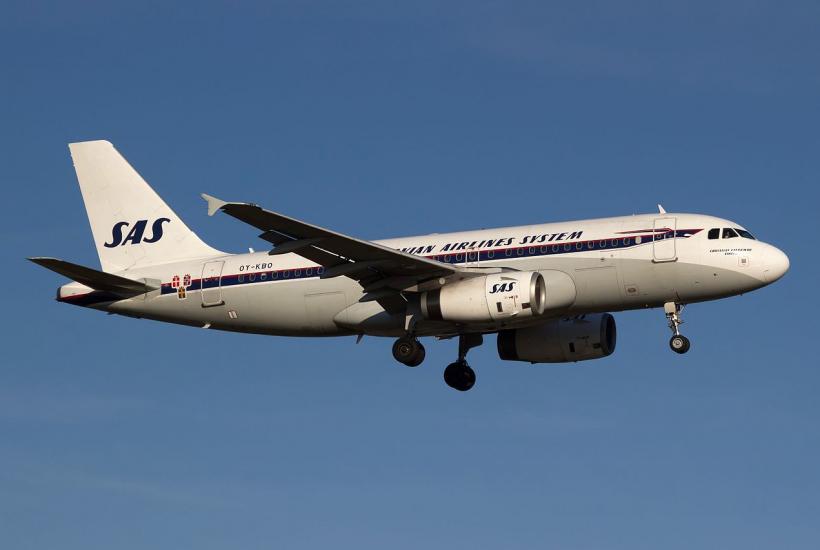 самолёт авиакомпании SAS