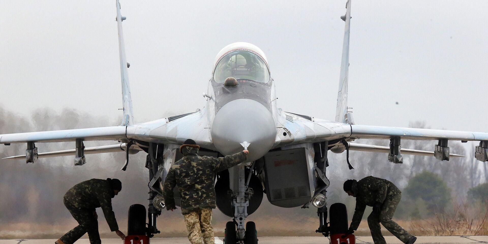 Украинский истребитель МИГ-29 на авиабазе Васильков недалеко от Киева - ИноСМИ, 1920, 07.01.2026