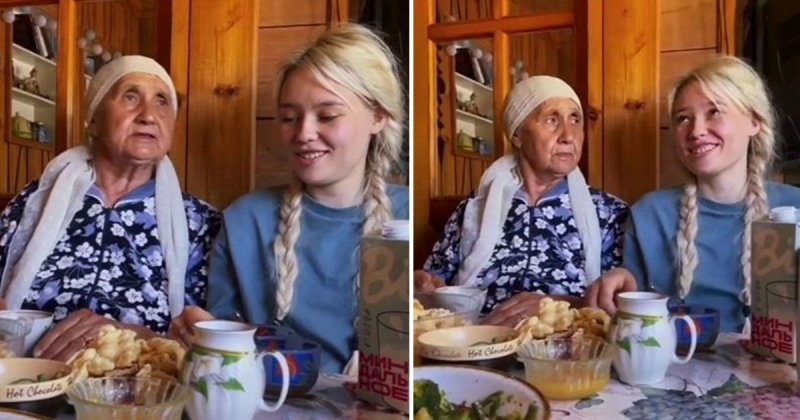 Бабка внучка видео