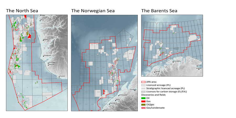 APA-2023. Норвегия выдала 62 лицензии на добычу в зрелых районах континентального шельфа 