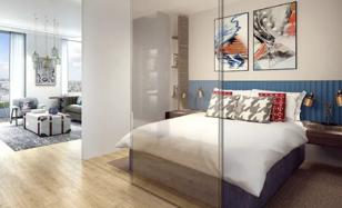 Студия с балконом в новой резиденции, в центре района Шордич, Лондон, Великобритания за £700 000