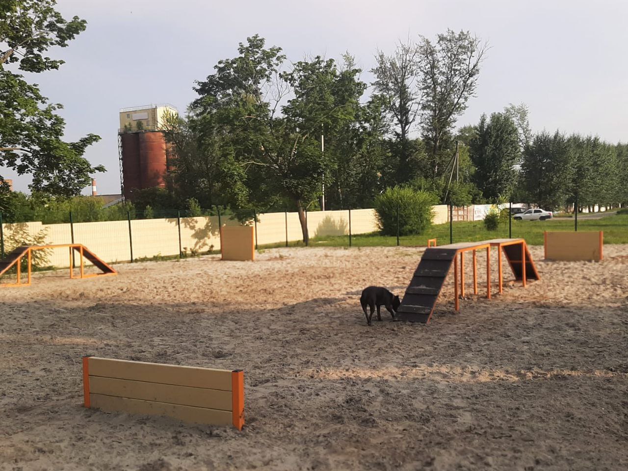 План площадки для выгула собак