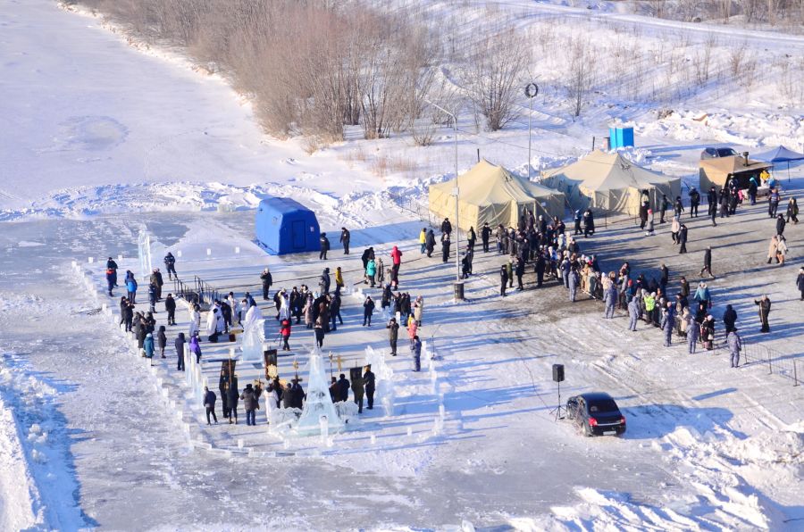 Крестный ход 2024 год. Крещение. 