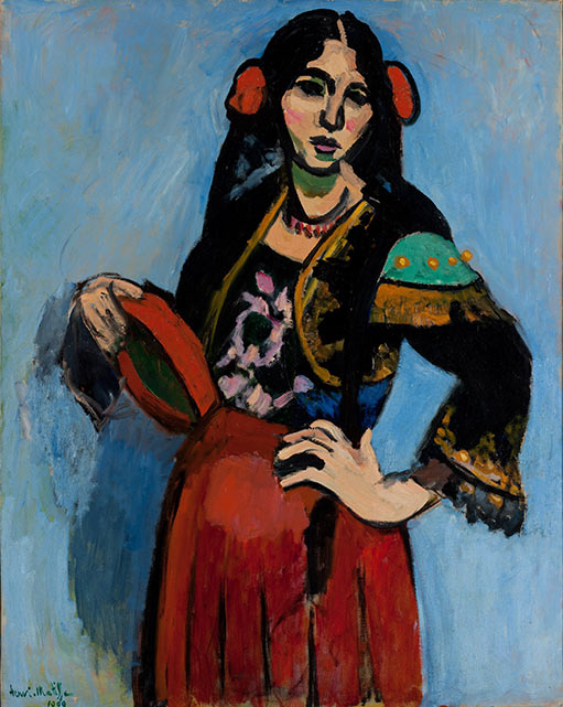 Анри Матисс, Испанка с бубном. 1909, Коллекция ГМИИ им. А.С. Пушкина