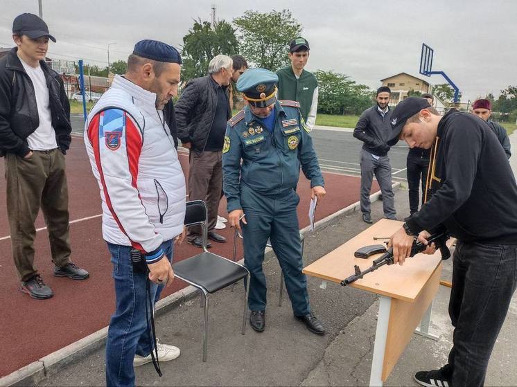 В Карабулаке прошли военно-спортивные игры в честь столетия Ингушской государственности
