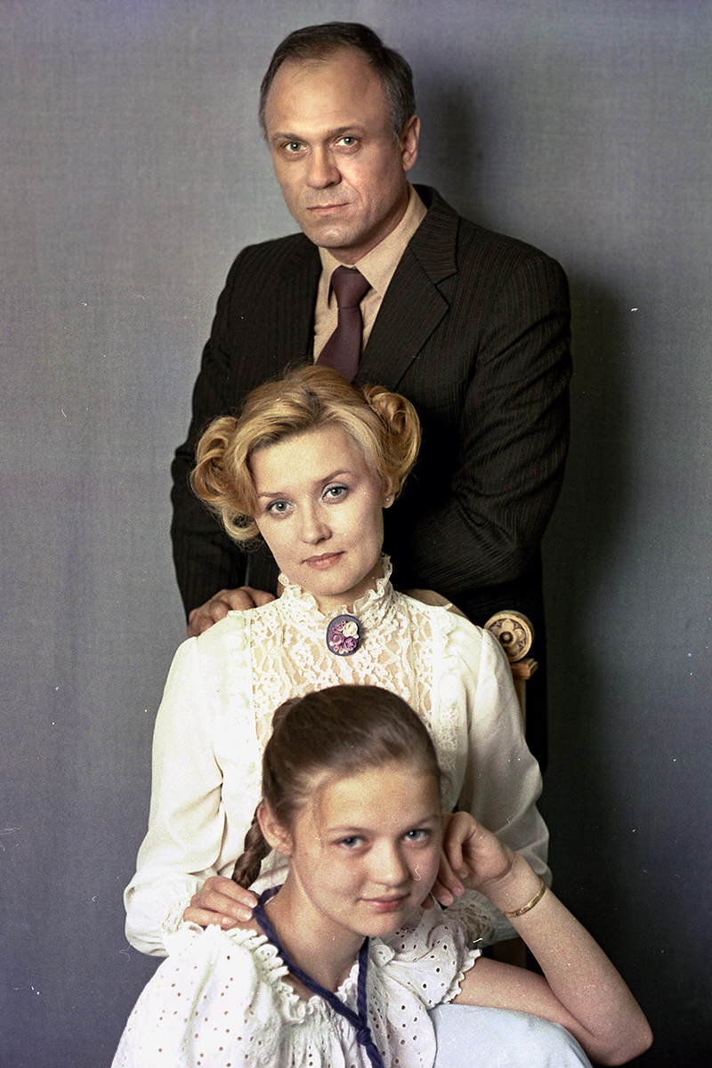 Актеры театра и кино Вера Алентова и Владимир Меньшов с дочерью Юлией