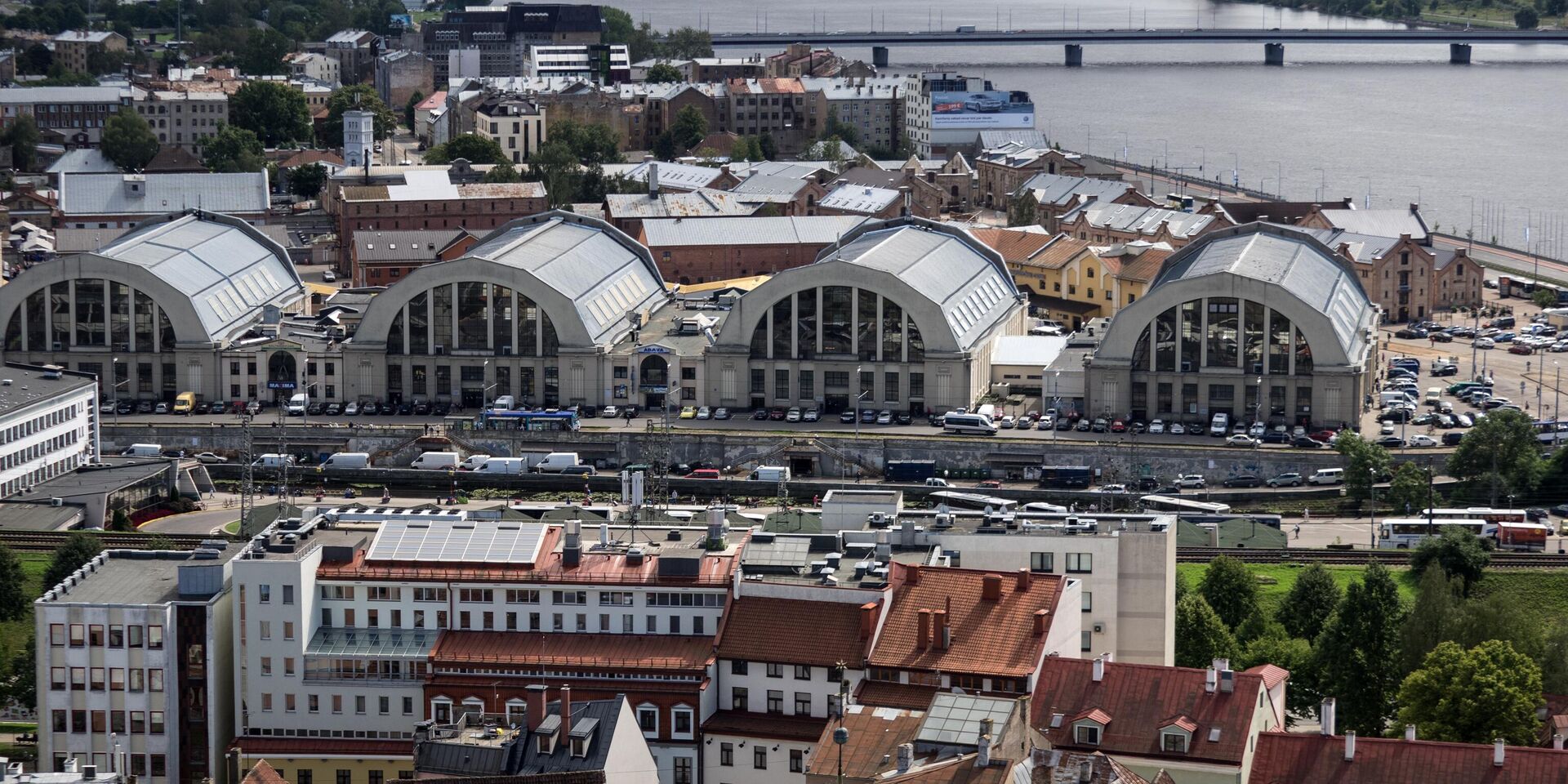 Вид на центральный рынок в Риге - ИноСМИ, 1920, 07.08.2025