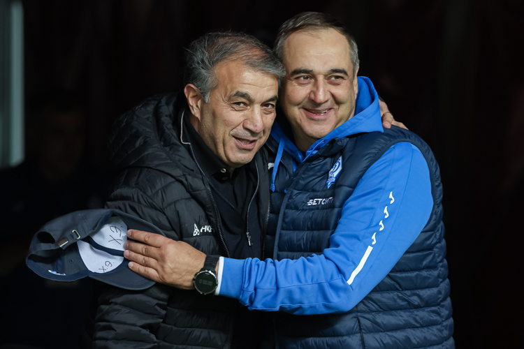 Рашид Рахимов и главный тренер «Динамо» Хасанби Биджиев