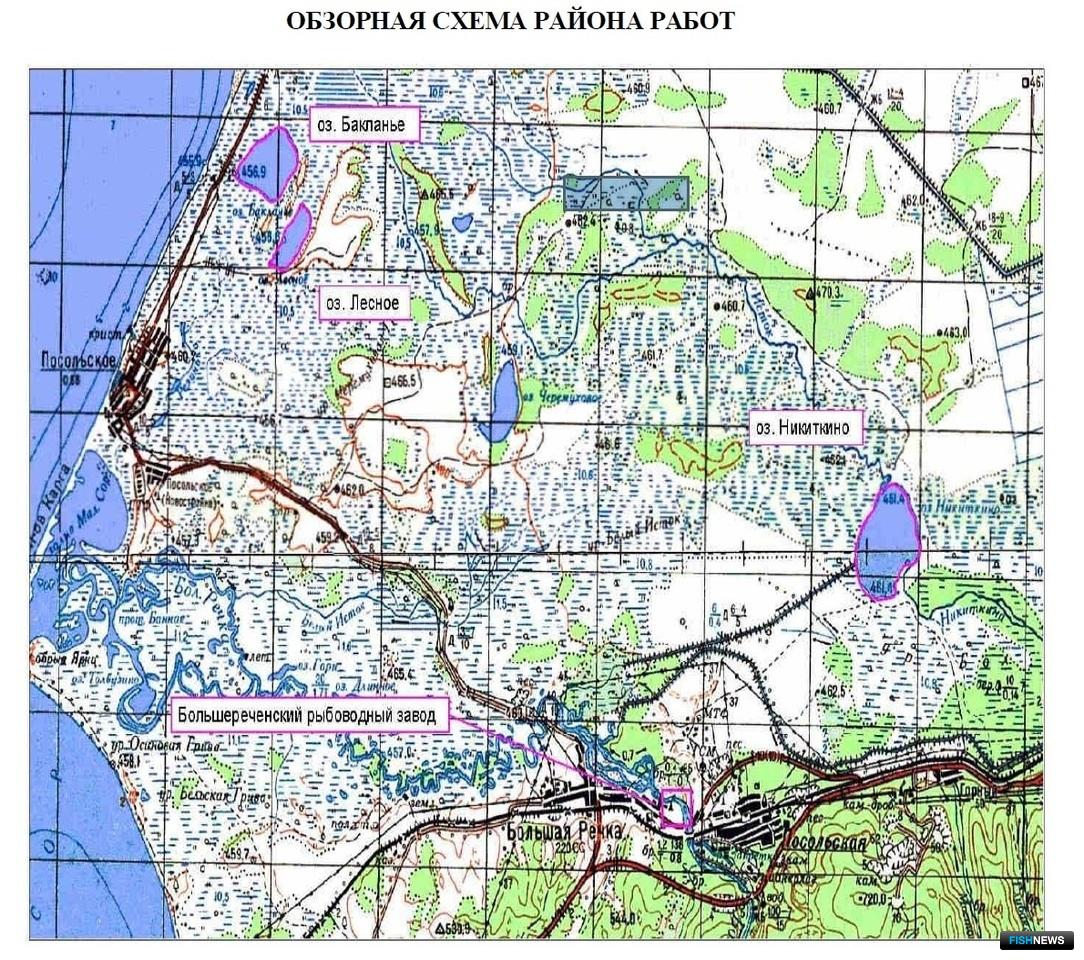 Обзорная схема района работ