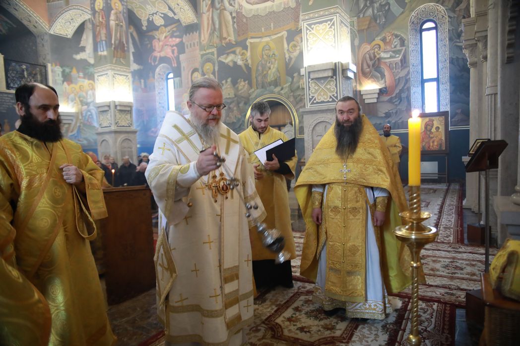 Архиепископ Владикавказский и Аланский Герасим освятил главный храм Успенского Аланского монастыря