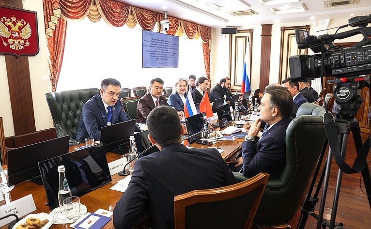 Встреча руководителя группы по сотрудничеству Совета Федерации с Великим национальным собранием Турции Мурата Хапсирокова с председателем Группы дружбы с Россией Великого национального собрания Турции