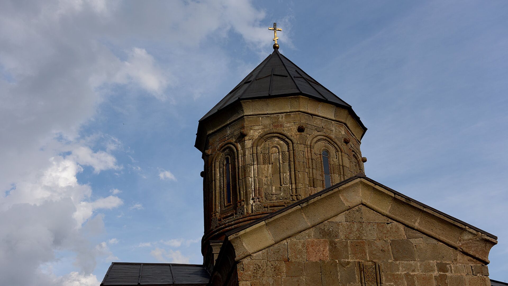 Купол Гергетской церкви Святой Троицы - Sputnik Грузия, 1920, 20.12.2025