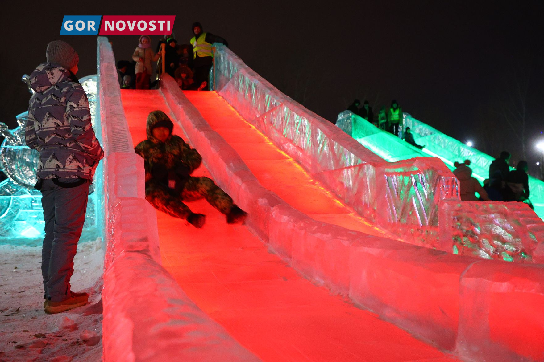красноярск зимой остров татышева