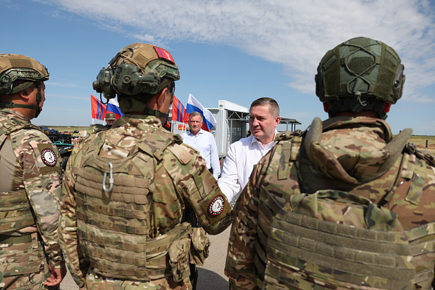 Андрей Бочаров встретился с военнослужащими на одном из объектов Минобороны РФ