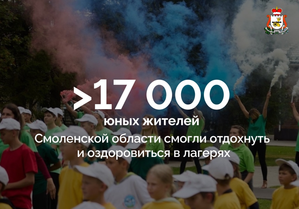 Этим летом на Смоленщине работал 191 оздоровительный лагерь