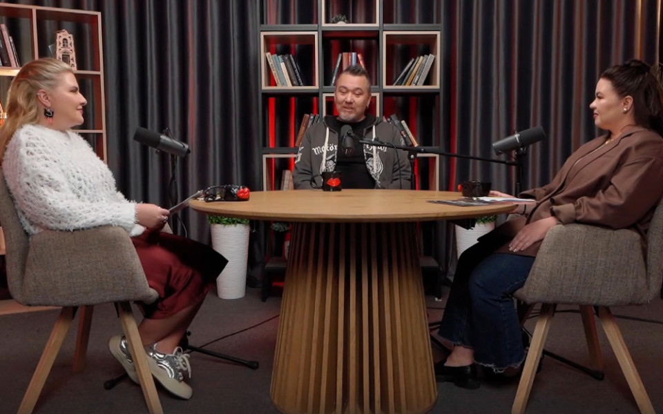 Кадр из выпуска подкаста 