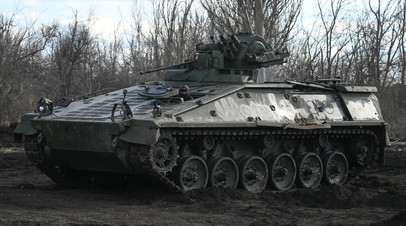 Трофейная немецкая боевая машина пехоты Marder