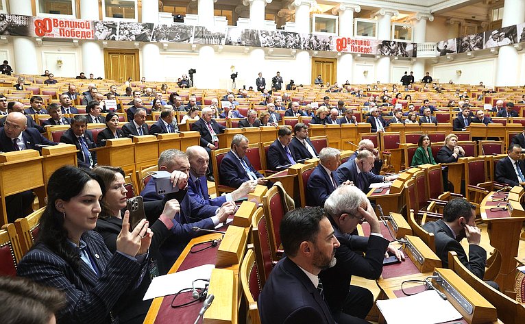 Торжественное заседание Межпарламентской Ассамблеи государств-участников СНГ, посвящённое 80-летию Победы в Великой Отечественной войне