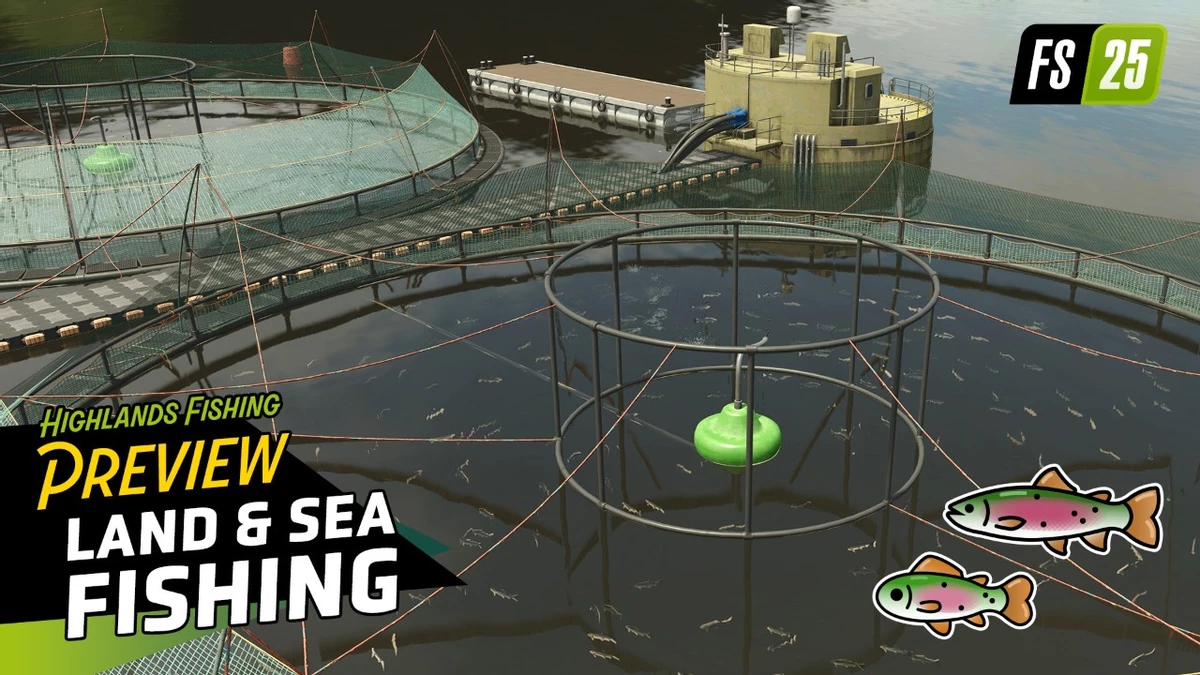 Игроки Farming Simulator 25 займутся аквакультурой в новом дополнении 