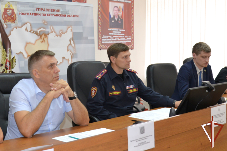 Вопросы охраны правопорядка обсудили в курганском управлении Росгвардии 