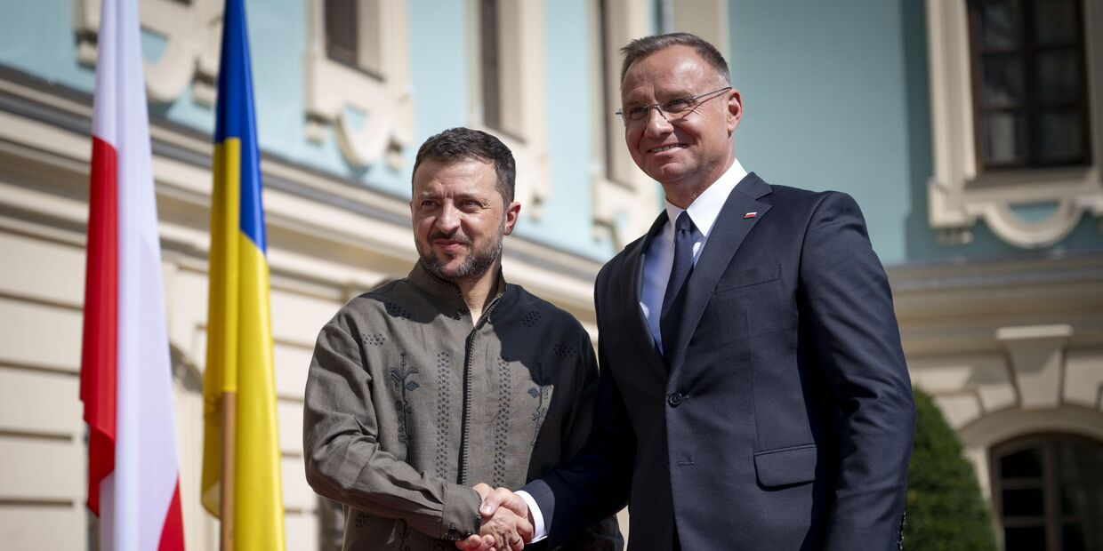 Владимир Зеленский и президент Польши Анджей Дуда