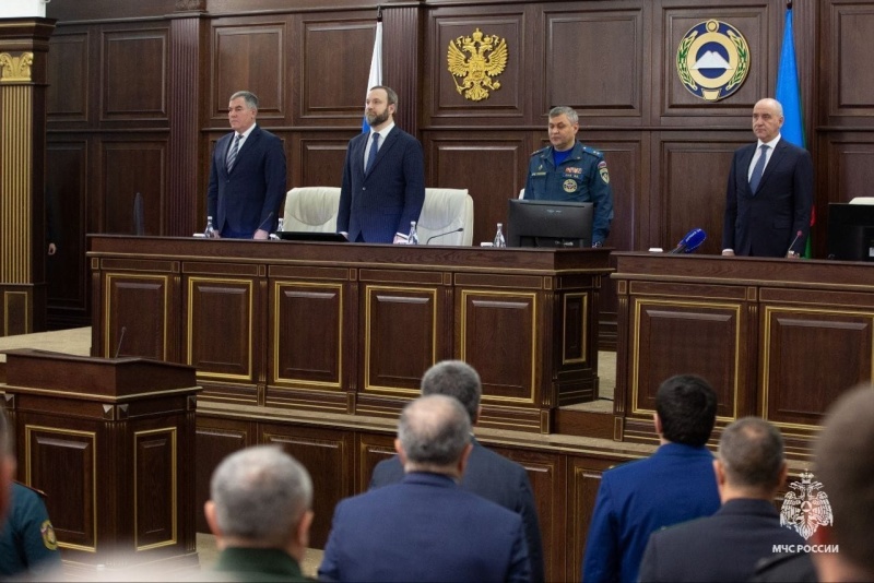 Муслим Девришбеков принял участие в заседании по подведению итогов деятельности подсистем РСЧС субъектов Северного Кавказа