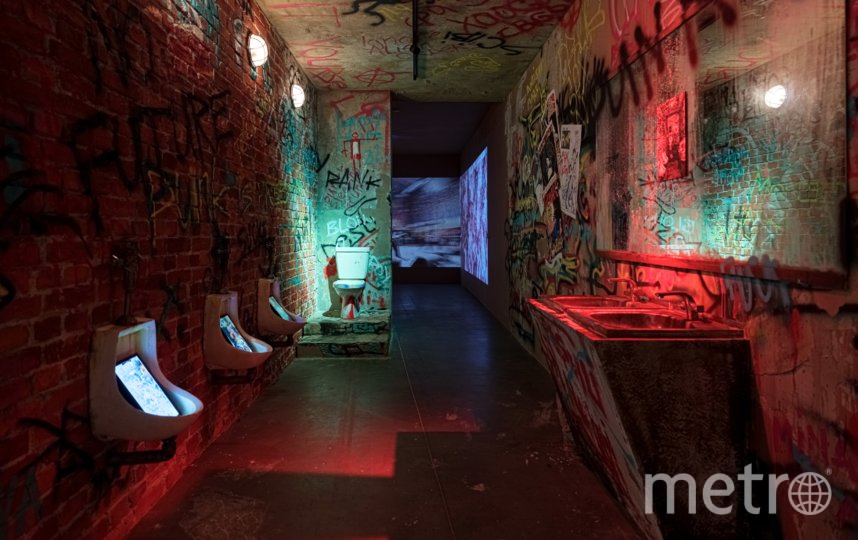 Знаменитый туалет нью-йоркского клуба CBGB.