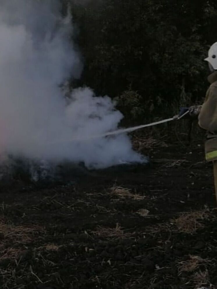 В Курской области житель с Большой дороги устроил пожар