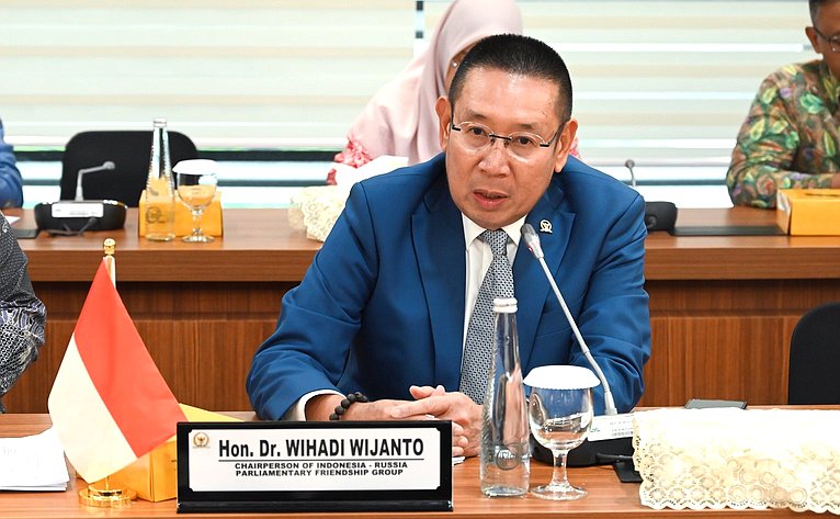 Сенаторы провели переговоры с Равиндрой Аирлангой и председателем Группы дружбы Совета народных представителей Республики Индонезии с нижней палатой российского парламента Вихади Виджаянто