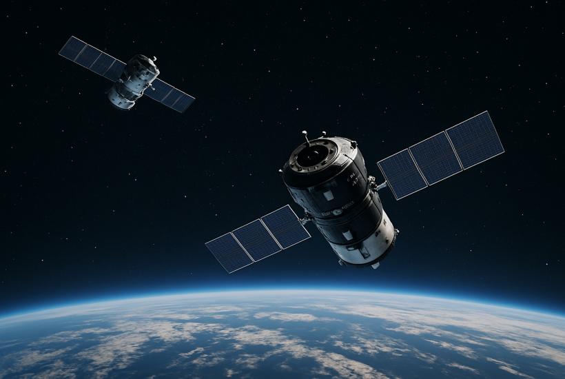 Два спутника в космосе