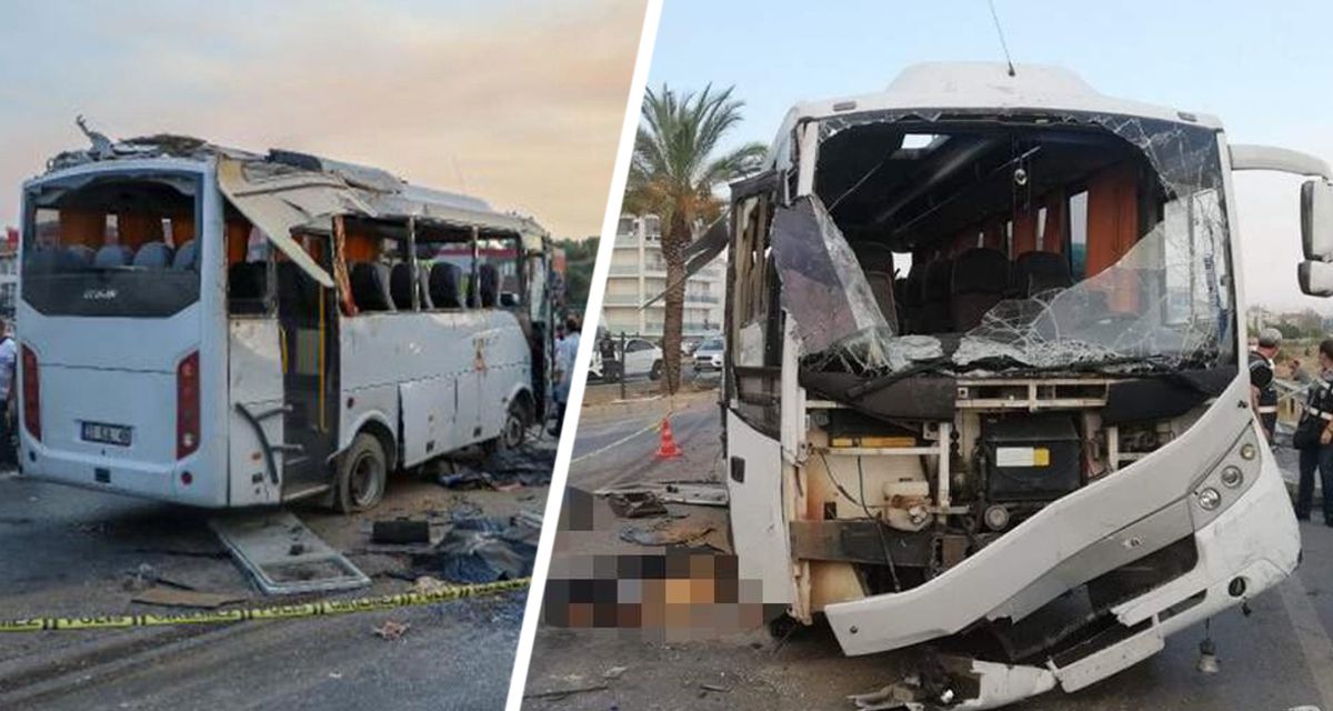 В Турции туристический автобус врезался в столб, погибли туристы