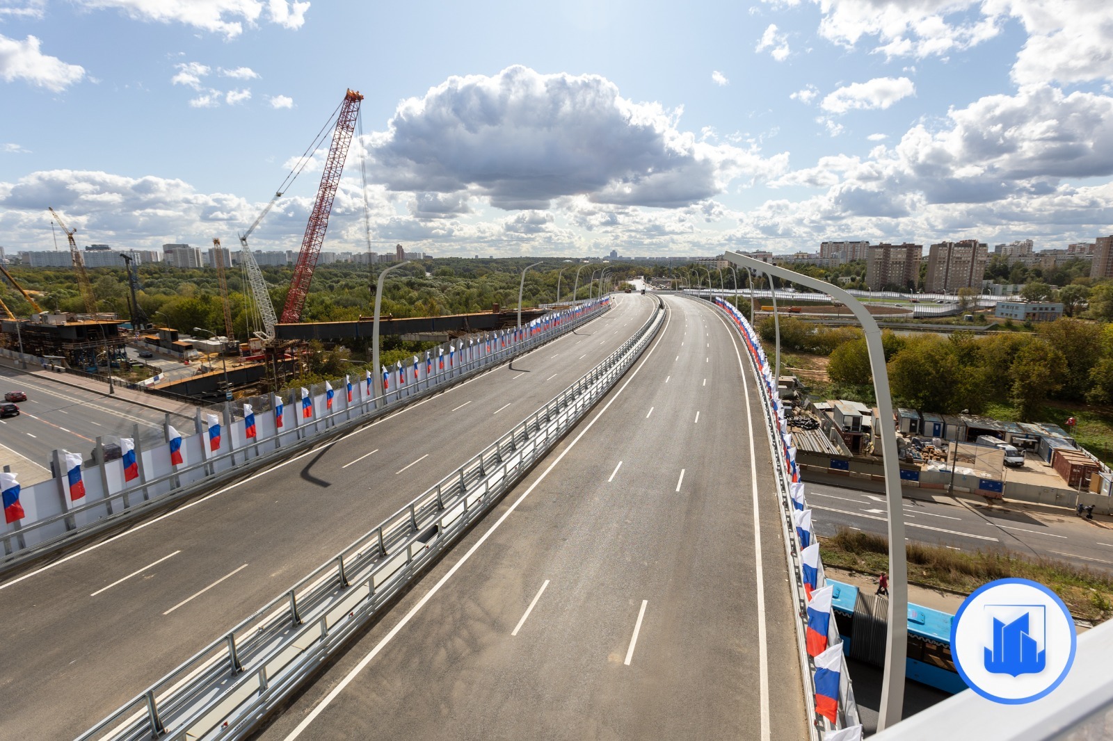 Эстакада Южного участка Московского скоростного диаметра