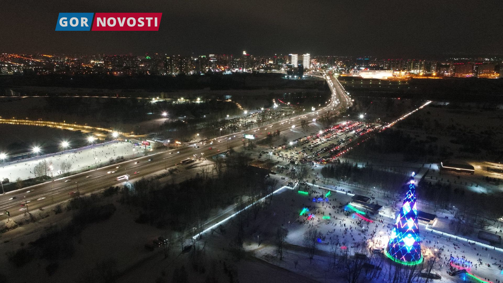 красноярск зимой остров татышева