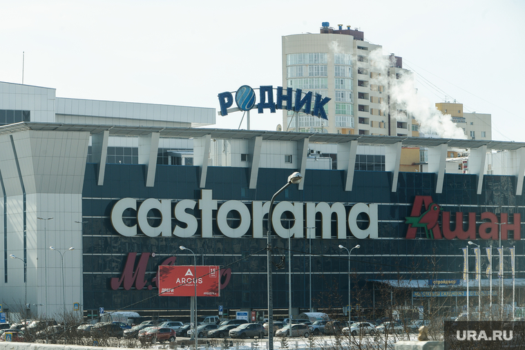 Виды Челябинска, гипермаркет ашан, трк родник, торговый комплекс родник, castorama, гипермаркет касторама