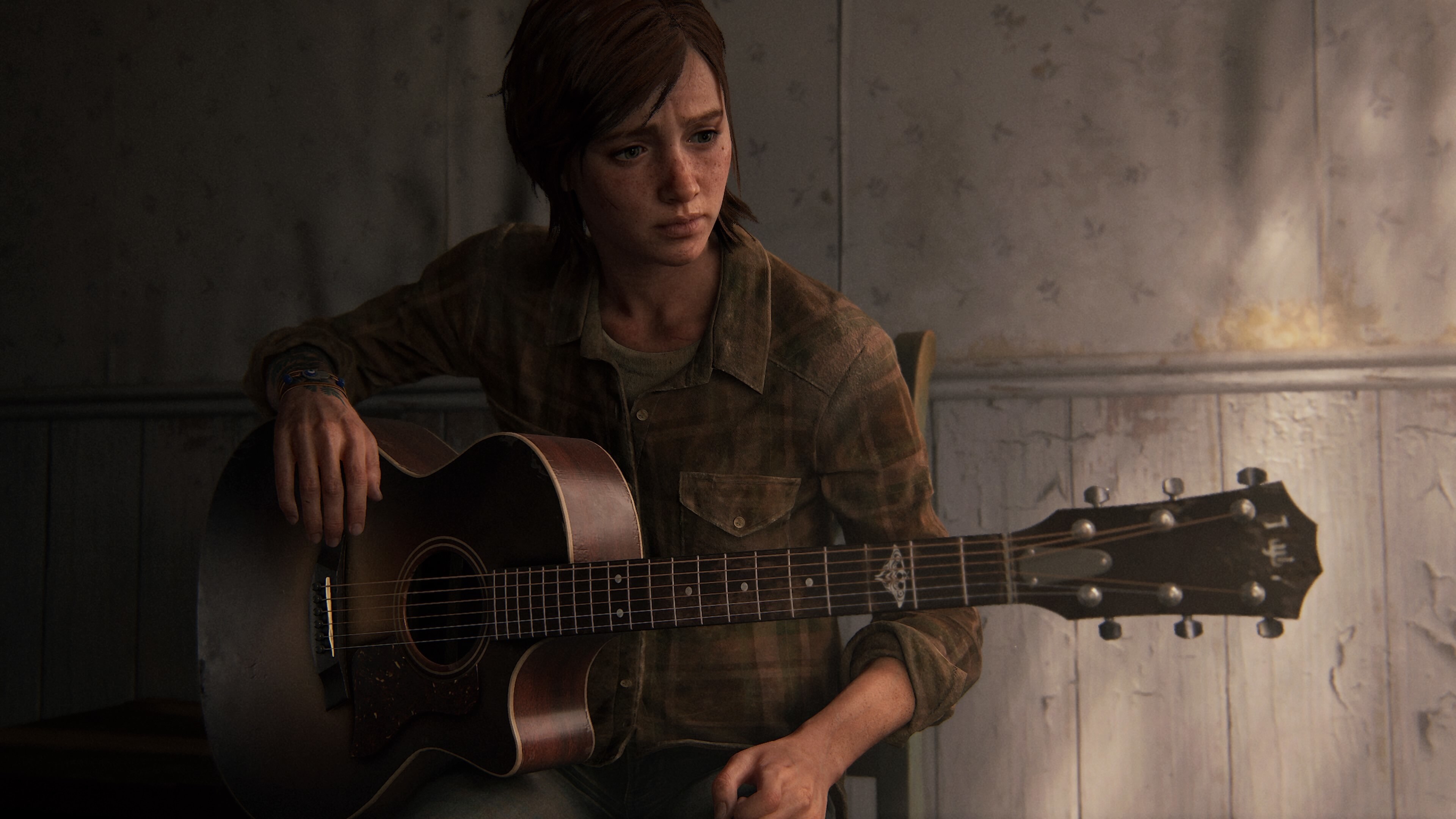 Зе ласт оф ас 2. Гитара Джоэла the last of us 2. Элли с гитарой ласт оф АС 2.