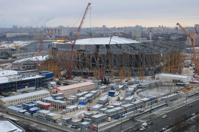 «СКА Арена» на проспекте Юрия Гагарина в Петербурге готова на 87,5% ...