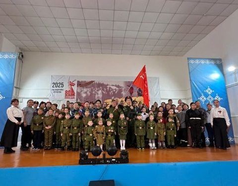 Республиканская эстафета «Знамя Победы» продолжается в Олекминском районе