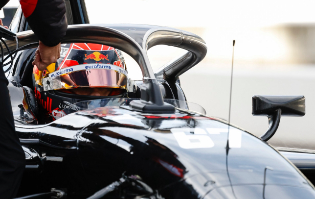 Энцо Фиттипальди за рулём машины команды HMD на тестах в Индианаполисе, фото из социальных сетей