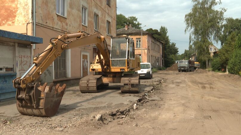 В Балтийске капремонт улицы Гагарина планируется окончить осенью