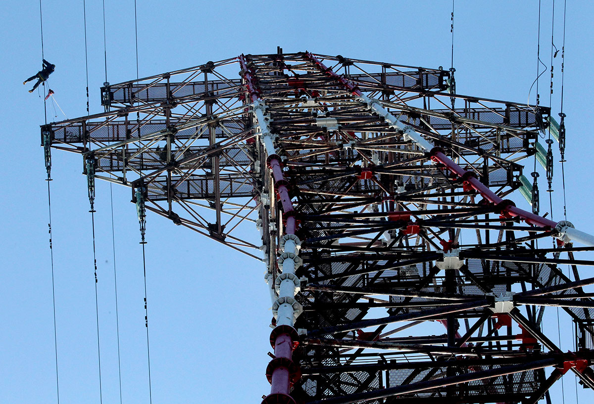 Ремонт провода ЛЭП