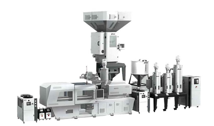 Высокотехнологичная централизованная системы загрузки и подачи полимеров SHINI для литья под давлением 