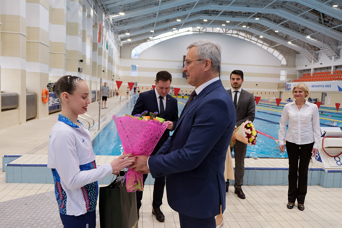БУТБ приняла участие в церемонии открытия Чемпионата Республики Беларусь по синхронному плаванию